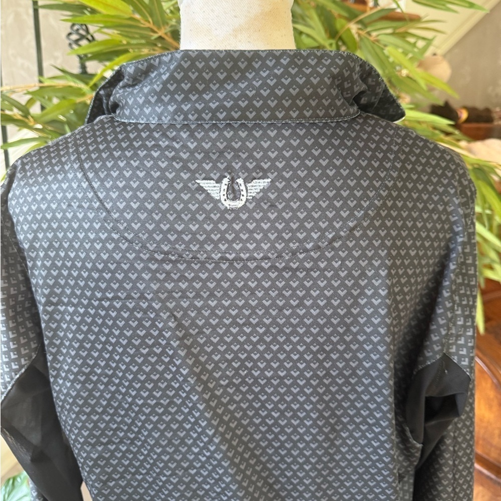 SOLD TuffRider Ladies Ventilated Technical Long Sleeve Sport Shirt, Black, Large - Picture 3 of 10
